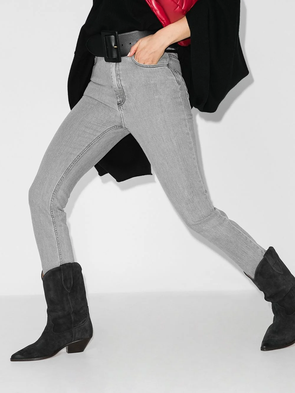 Women Shoes Paris Duerto 40 Western Boots New Season Black Suede Boots