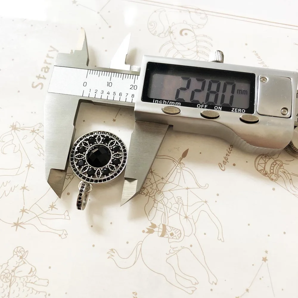 Pendant Black Ornament,2019 Brand New Glam 925 Sterling Silver Jewelry Europe Style Fashion Accessorie Gift For Soul Woman - Image 2