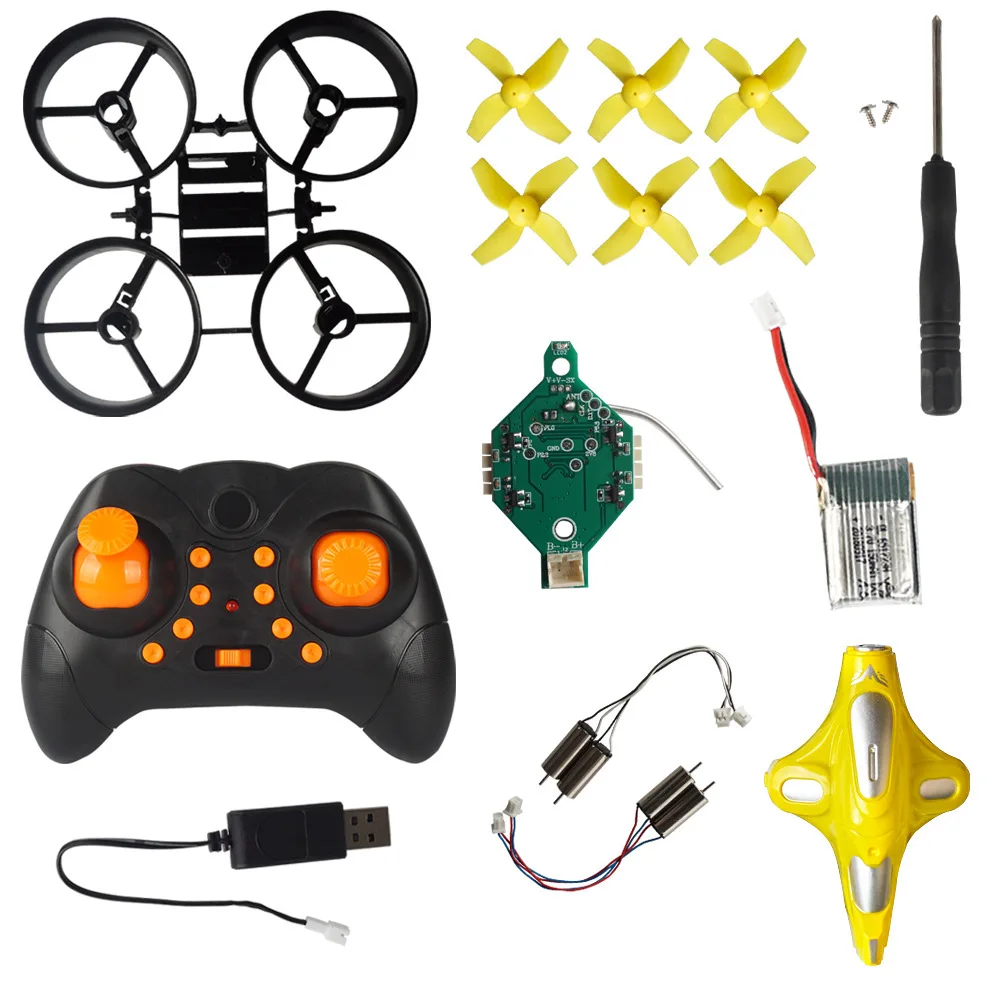 

New Products Assembly Quadcopter Children Electric Remote Control Toy Unmanned Aerial Vehicle DIY Mini Remote Control Aircraft