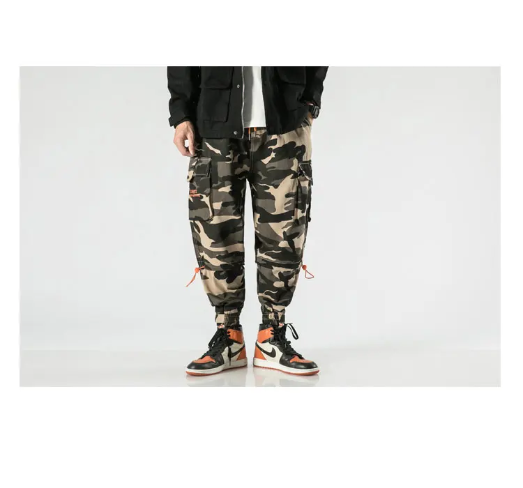 LAPPSTER-Youth Comouflage Cargo pants комбинезоны мужские мешковатые камуфляжные шаровары Лоскутная корейская мода бегунов спортивные штаны