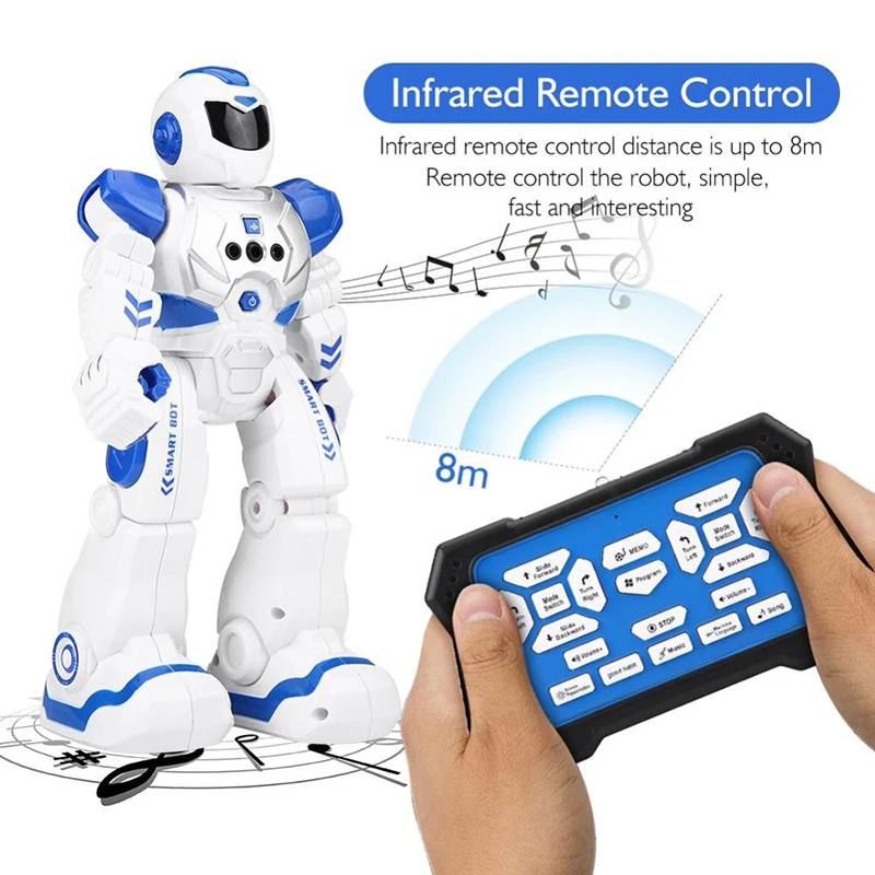 RC умный датчик жестов танцующий робот программируемый inteligente Электрический Поющий пульт дистанционного управления образовательный гуманоид Робототехника детские игрушки