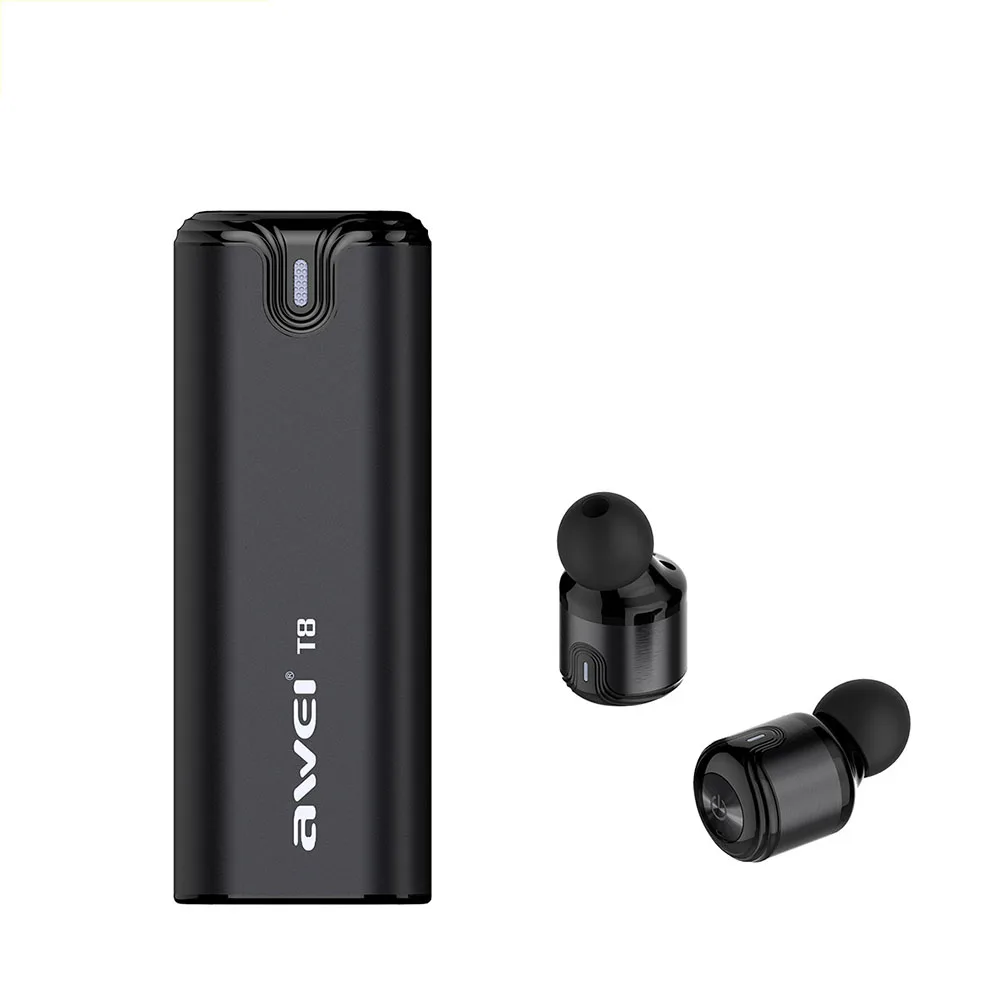

T8 TWS Dual-ear Wireless Bluetooth 4.2 Headset Mini Smart Metal Headset
