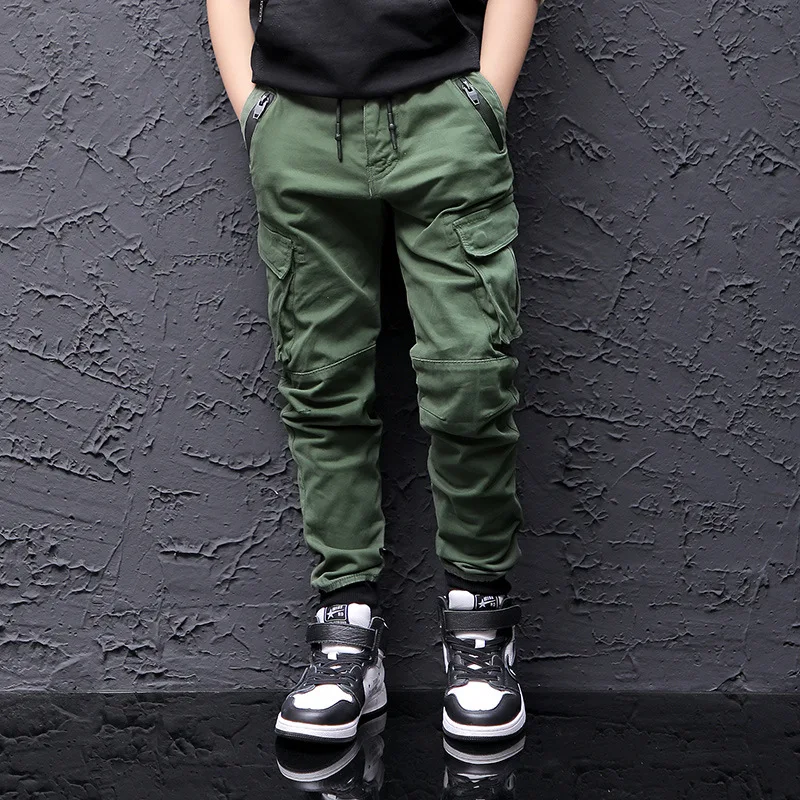 

Childrenswear BOY'S Bib Overall 2019 New Style OMI Children Casual Pants Beam Leg Big Boy Western Style Solid Color Pants Fashio