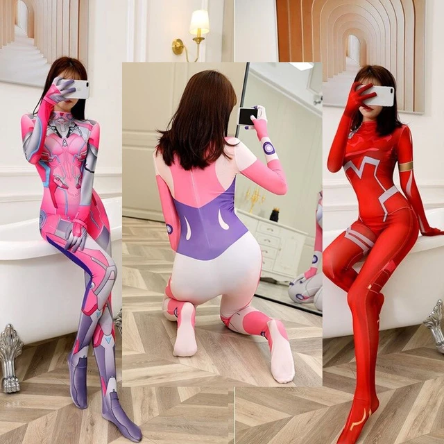 New Zero Two 02 Darling In The Franxx Cosplay Costume Anime Superhero  Zentai Suit Halloween Bodysuit Adults Kids Jumpsuit - Cosplay Costumes -  AliExpress