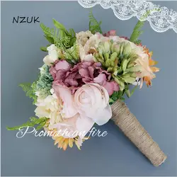 Цветы для домашнего декора, эмуляция, свадебный букет, букет невесты, Европейский шезлонг, розы, искусственные, SPH039
