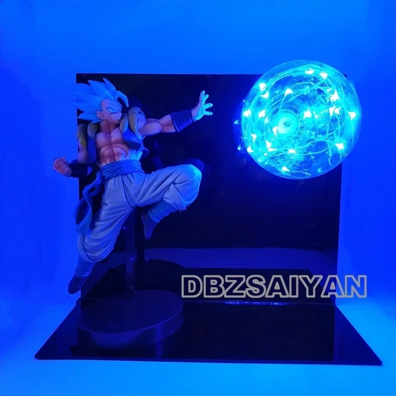 Dragon Ball и super Goku Vegeta Gogeta figulas светодиодный светильник Dragon Ball Лампа Ultra Instinct Goku декоративный ночной Светильник для спальни подарки - Цвет: gogeta-blue