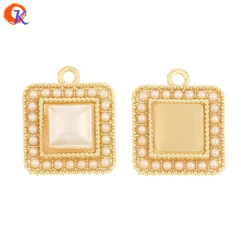 

Cordial Design 50Pcs 16*19MM Jewelry Accessories/Square Shape/Earring Findings/Imitation Pearl/Hand Made/DIY Making/Charms