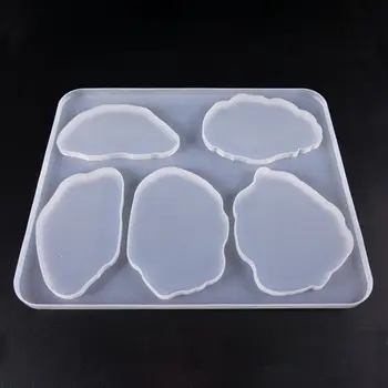 

Large Table Decoration Mold Coaster Set Multi-standard Cup Mat Silicone Molds DIY Crystal Epoxy UV Glue Mold U90E