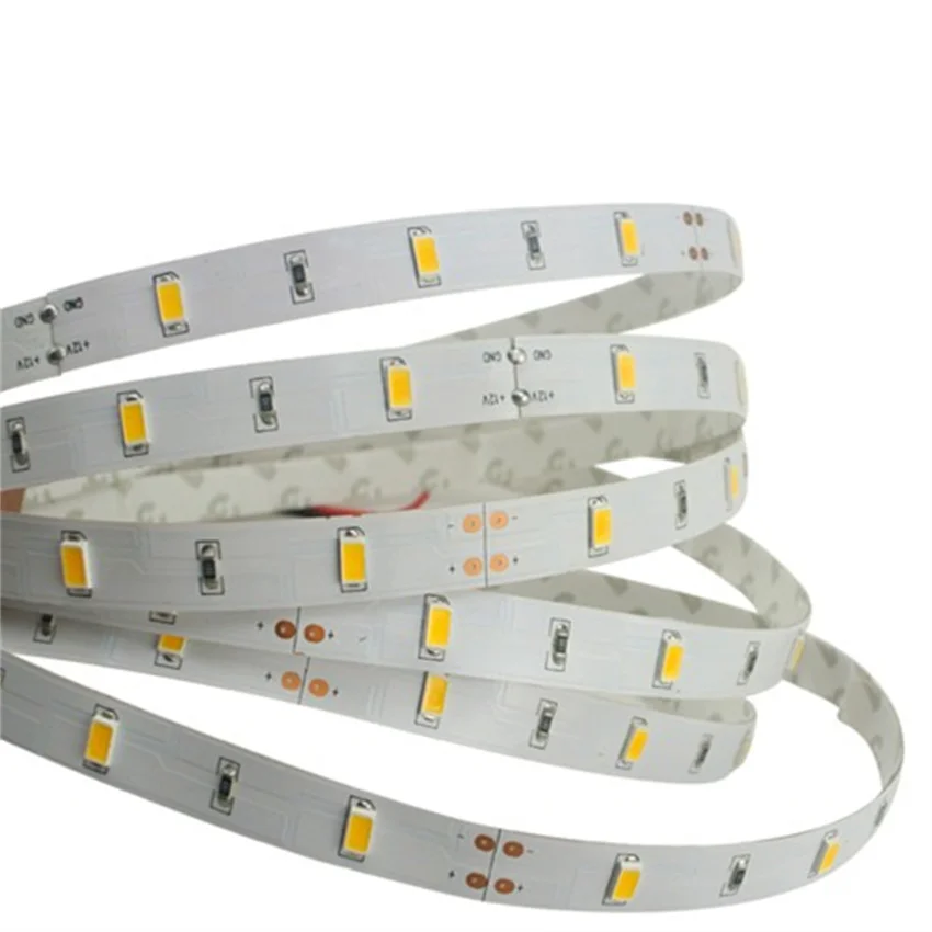 Free Shipping DC24V 4000K  LED Strip Lights 60Led/M SMD 5630 Super High Brightness Chip Flexible LED Lamp Tape Double FPC Board new flexible cob led strip light dimmable fob super slim 5mm 480 leds m high density dc 12v 24v tape white strips lights linear