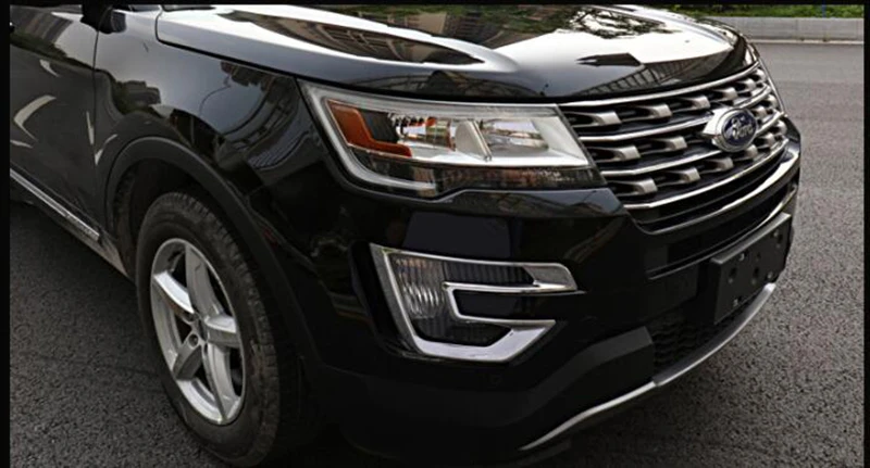 for ford explorer front fog lamp hood sequined decorative strip special accessories light frame decorative accessories