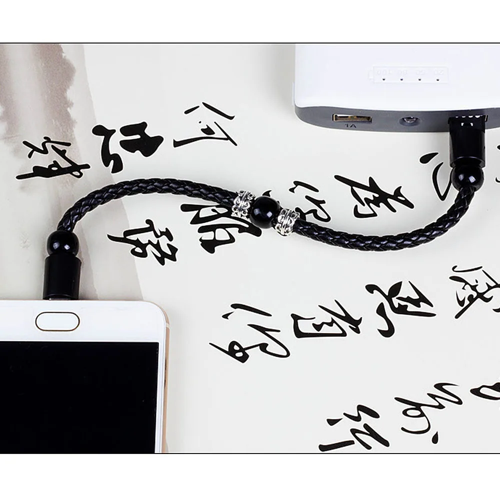 Браслет с USB кабель для iPhone 7 8 Plus X XR XS Зарядное устройство Micro USB кабель для samsung S7 S6 зарядки Кабели для мобильных телефонов