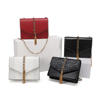 

Luxury Designer Small CrossBody Bag Ladies Shoulder Tassel Handbag Women Clutch Purse 2019