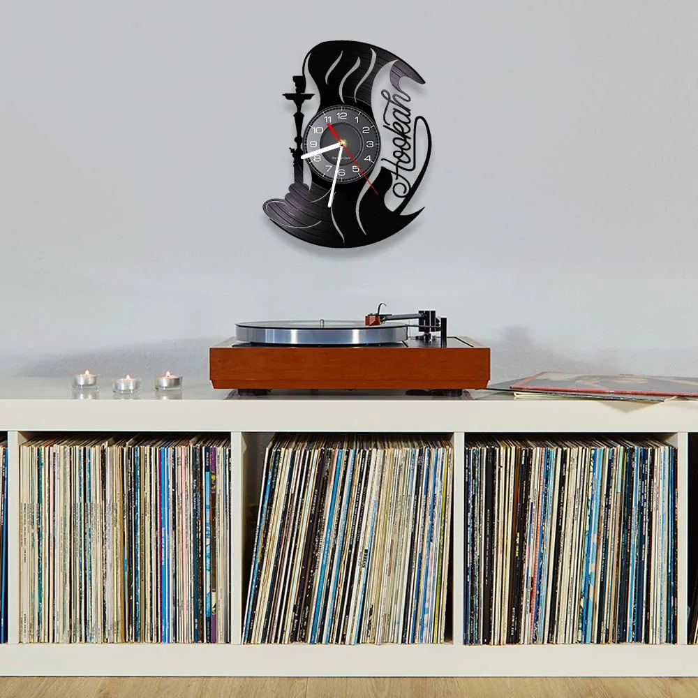 Hookah Shisha Smoking Wall Clock Vintage Album Vinyl Sheesha Decor For  Hookah Club Vape Lounge Bar Artwork Silent Quartz Clock - AliExpress 15