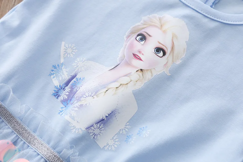 Disney Summer Little Girl Clothes Sequins Elsa Princess Costume Kids Dresses for Girls Outfits Party Birthday  Clothing Vestidos christmas dress