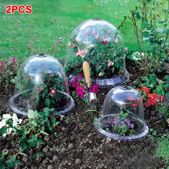 

2pcs Flowers Succulent Seedling With Nails Vegetables Garden Tool Frost Protection Nursery Mini Plant Cover Insect Prevention
