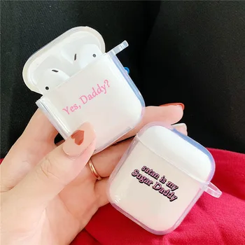 

Fashion Yes Daddy Earphone Cases for Airpods Satan Is My Sugar Daddy Aesthetic Earphone Cover for Airpods 1 2 Soft TPU Cover