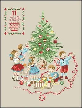 

TOP Cross stitch Set Needlework 14CT Cross Stitch, DIY Count Cross Stitch, Embroidery Set, Decorative christmas tree