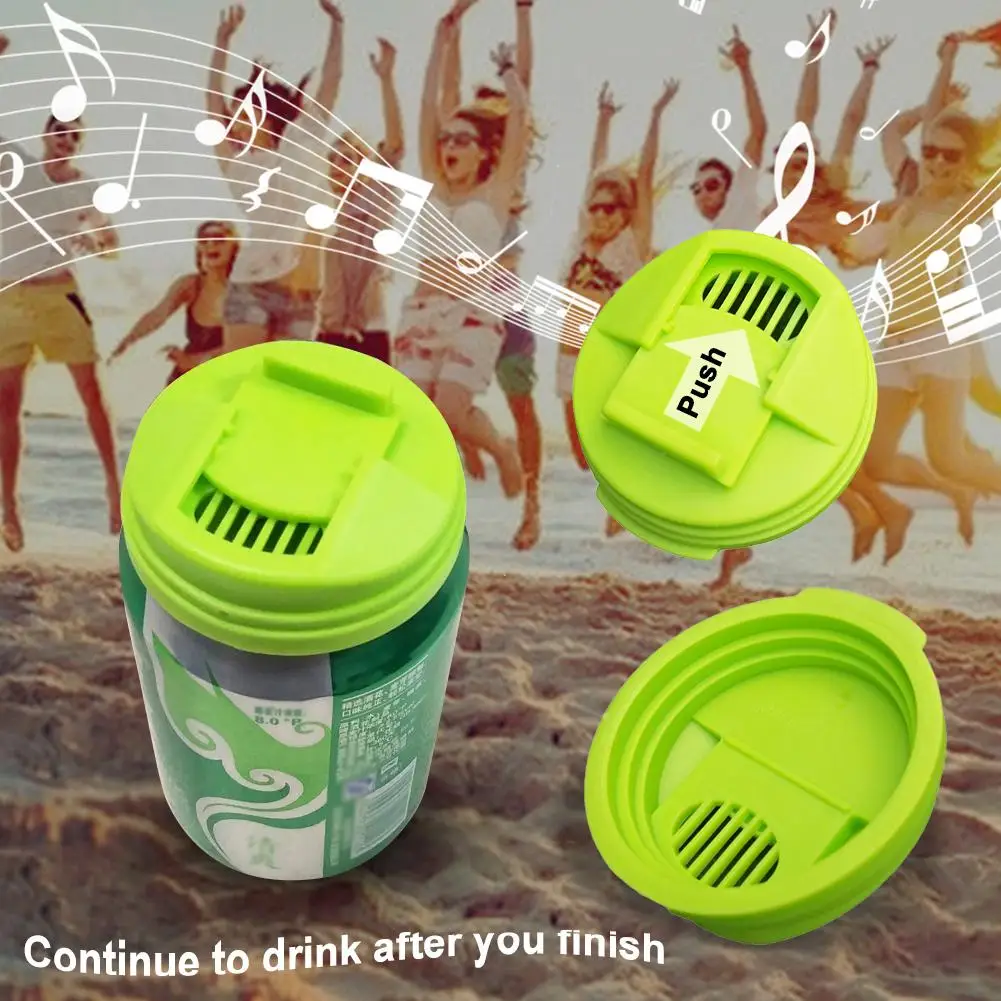

4Pcs Plastic Leakproof Cup Caps Sealing Lid Soda Beverage Top-pop Can Cover