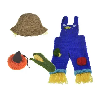 

Newborn Photography Prop Baby Photo Props Girls Boys Crochet Knited Cotton Hat Baby Clothing Accessories Photography Prop