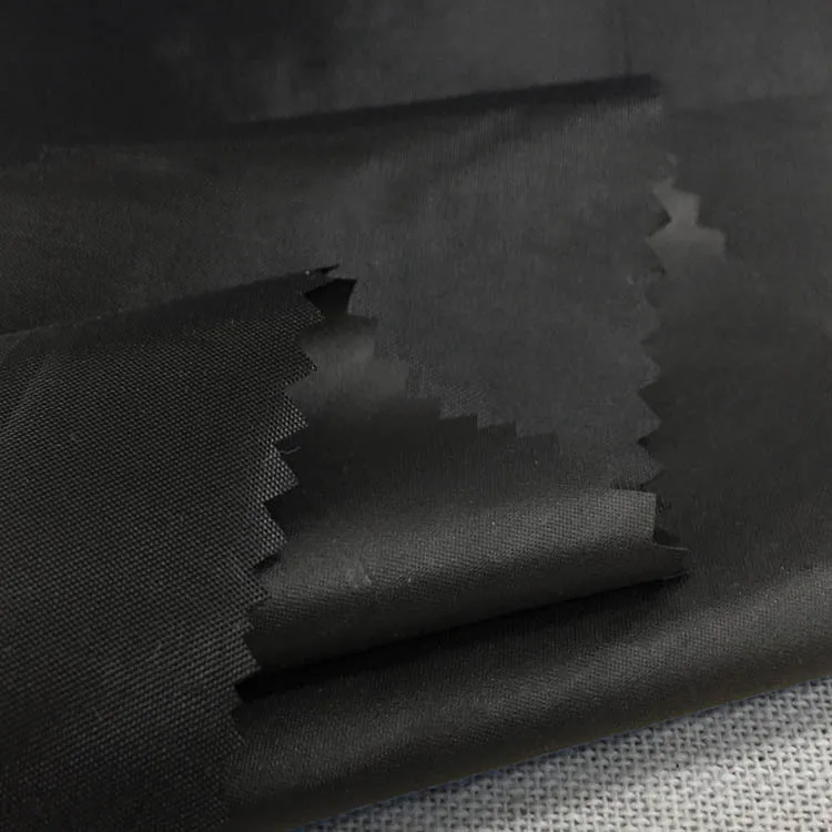 Meetee 100X150 см 190 т ПВХ водонепроницаемый ПУ ткань DIY фартук рукава Pet плащ Одежда швейная ткань зонтик DIY аксессуары FA012 - Цвет: Черный