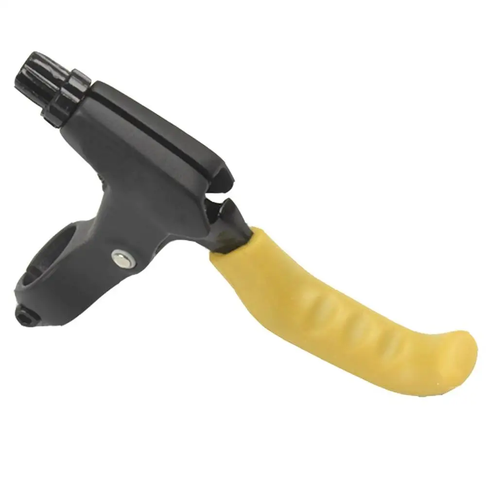 1 пара велосипедных тормозных рычагов, протектор для горного велосипеда, силиконовая защитная ручка для велосипедных аксессуаров - Цвет: Цвет: желтый