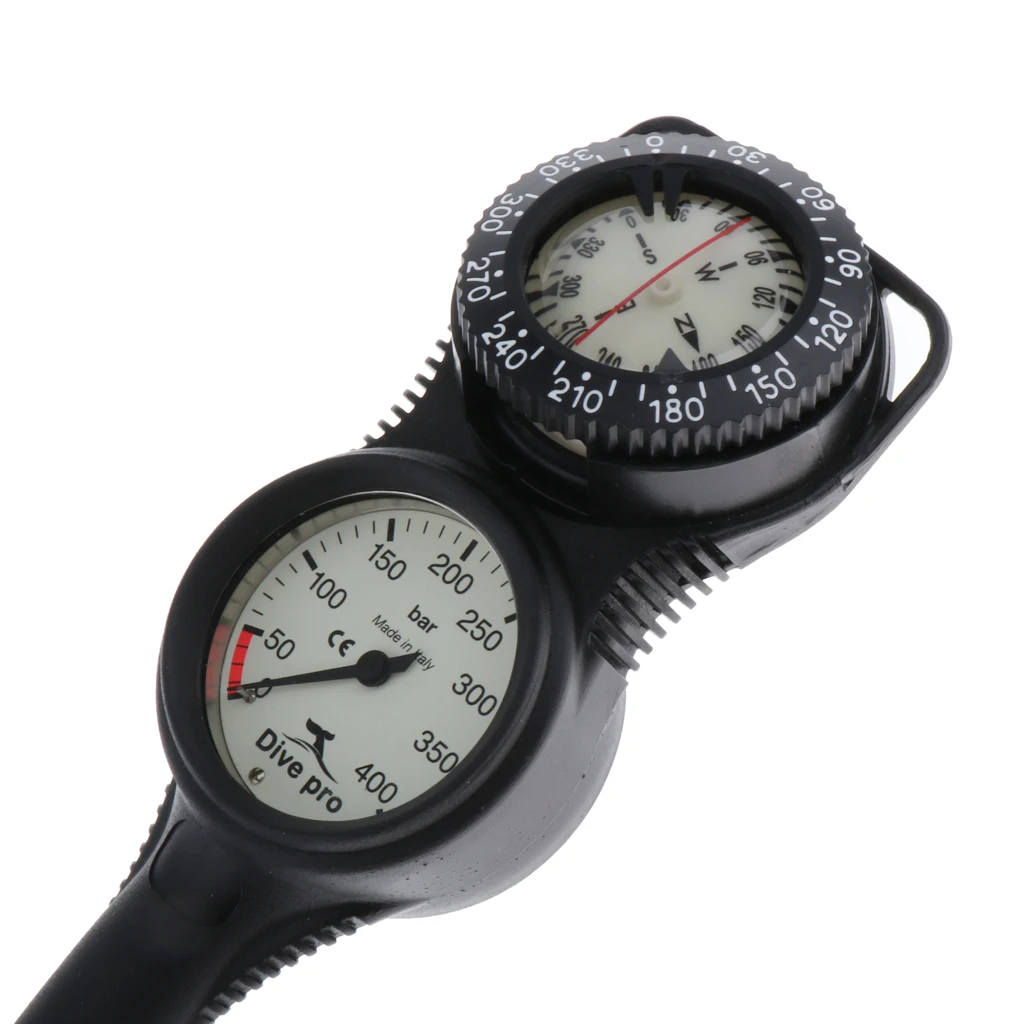 

Mini Diving Console Computer Backup- Pressure Gauge Compass W/ 32'' Hose
