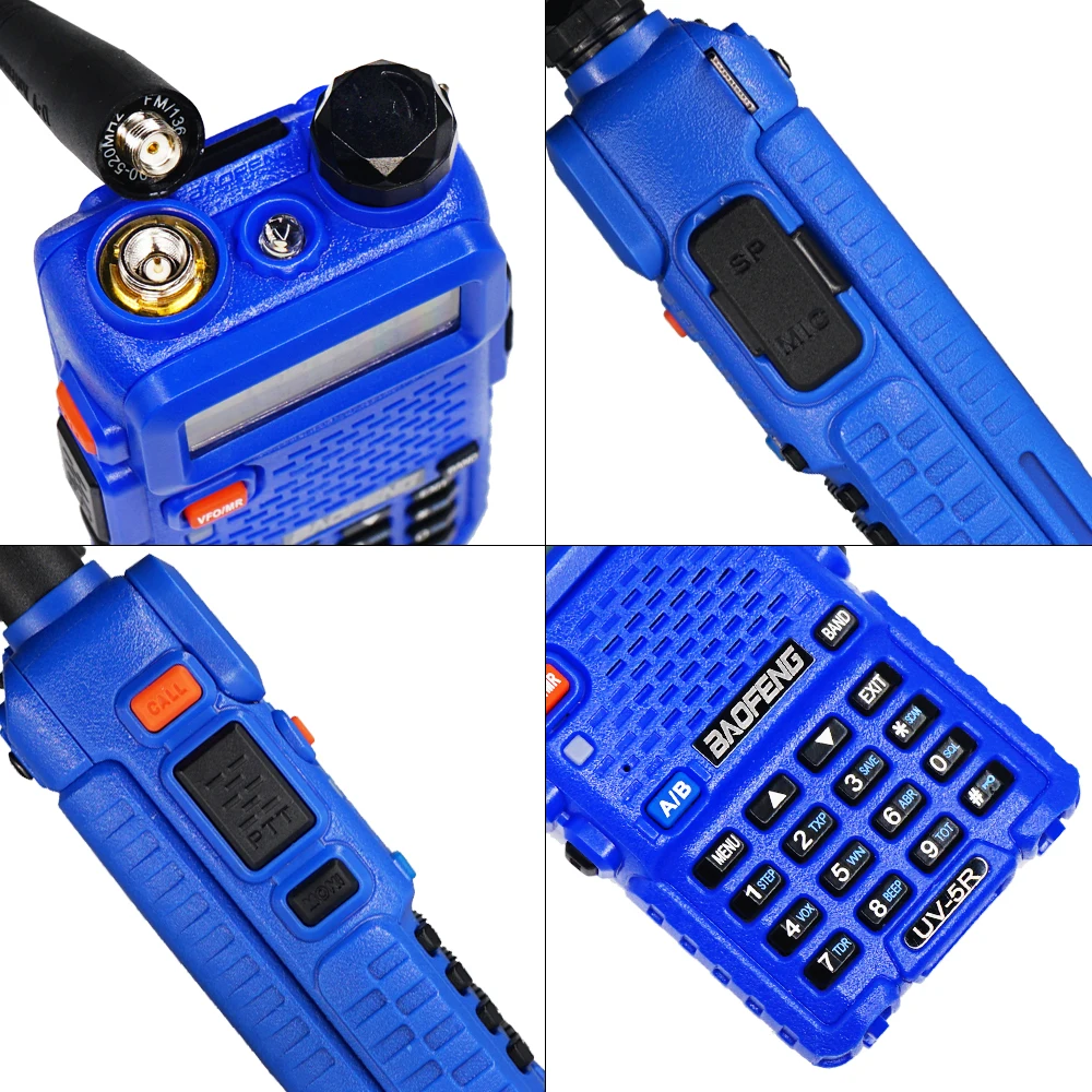 Baofeng UV-5R Walkie Talkie 5 Вт двухдиапазонный СВЧ/УВЧ-трансивер UV 5R Профессиональный охотничий CB Ham радиостанция 128CH двухстороннее радио