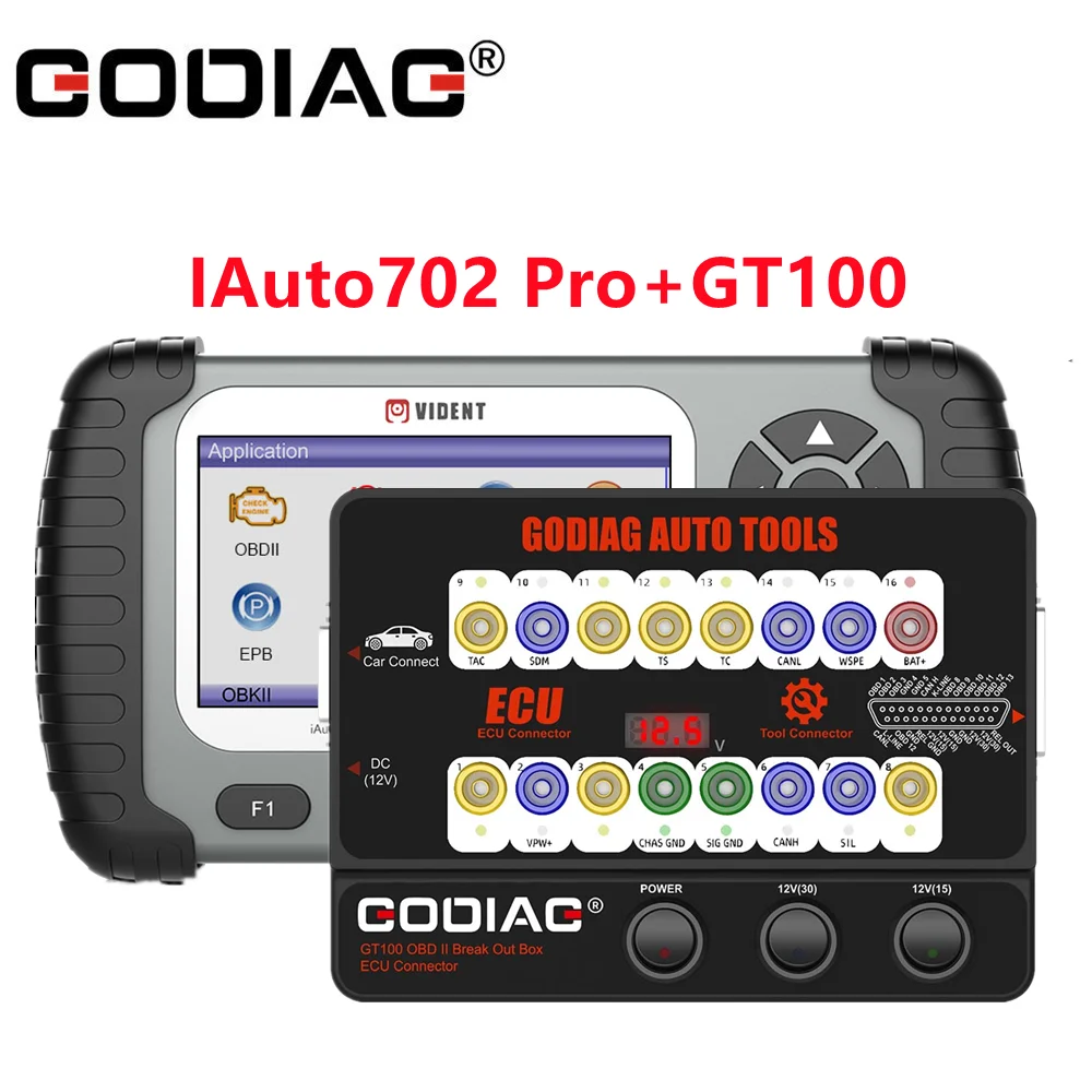 Диагностический инструмент GODIAG GT100 OBD II разъем блока управления IAuto702 Pro 702Pro OBD2 |