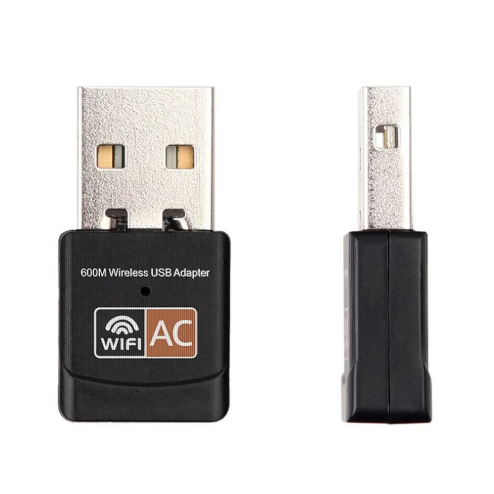 Портативный мини 600 Мбит/с 2,4G/5G двухдиапазонный беспроводной USB адаптер WiFi приемник ключ AC600M домашняя сетевая карта
