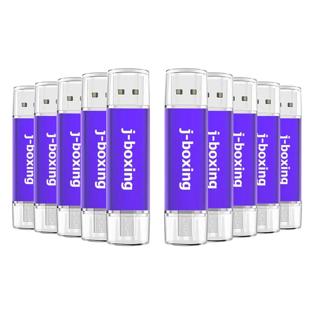 J-бокс OTG USB флеш-накопитель 32 Гб оперативной памяти, 16 Гб встроенной памяти, 8 ГБ 4 Гб флешки Micro USB 2,0 Memory Stick для телефонов на базе Android с Bluetooth ПК Многоцветный 10 шт./упак