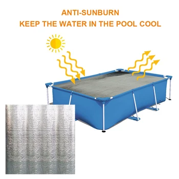 

Swimming Pool Insulation Film Swimming Pool Solar Cover Ground Rectangular Pool Rectangular Blanket Swimming Sunburn Anti Pool