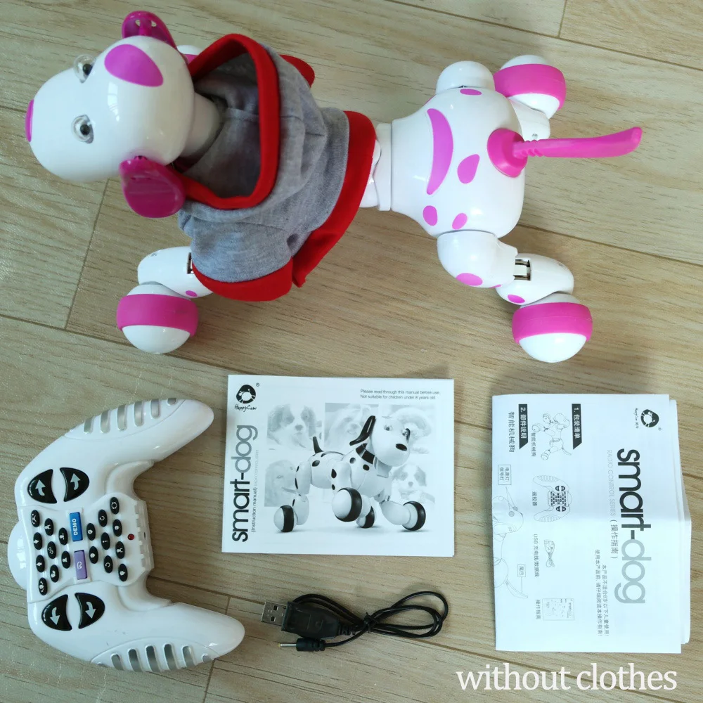 HappyCow 777-338 подарок на день рождения игрушки rc животные 2,4 г пульт дистанционного управления умная собака электронный питомец детская игрушка Танцующий Робот собака