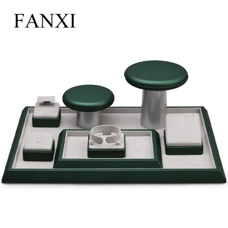 Набор для демонстрации ювелирных изделий из искусственной кожи Oirlv подставка