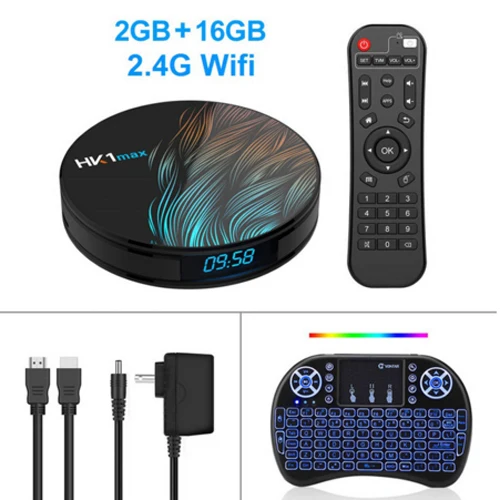 JKING HK1 Max Android 9,0 ТВ-бокс 4 ГБ 32 ГБ 64 Гб Rockchip Четырехъядерный 4K wifi умный Мультимедийный проигрыватель с IPTV Netflix телеприставка 2 Гб 16 Гб - Цвет: 2G 16G Backlit keybo