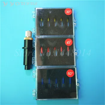 

10pcs Mimaki cutting plotter blade Knife 30 45 60 degree Mimaki CJV30 CJV150 CG plotter paper knife engraving blade holder 1pc