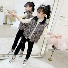 Детский хлопковый жилет осенне-зимнее хлопковое пальто с капюшоном для девочек верхняя одежда жилет для девочек детский зимний плотный жилет