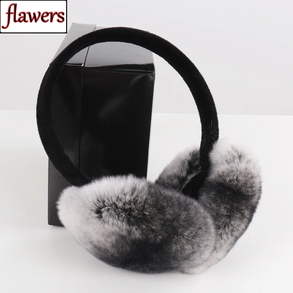 

New Women Winter Outdoor Quality Rex Rabbit Fur Earmuffs Real Rex Rabbit Fur Earmuff Fashion Girl Genuine Rex Rabbit Fur Ear-cap