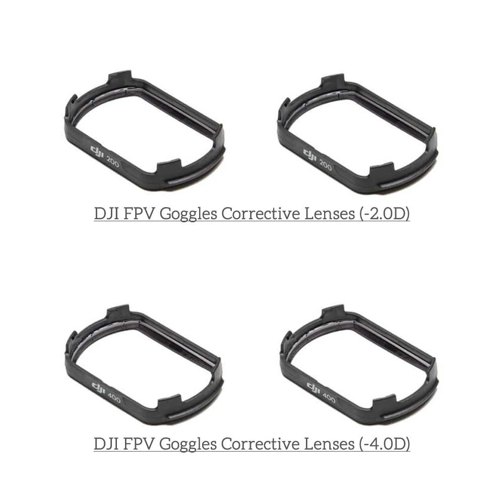 Очки DJI FPV корректирующие линзы 8 0d 6 4 2 0 D для пользователя при близорукости с