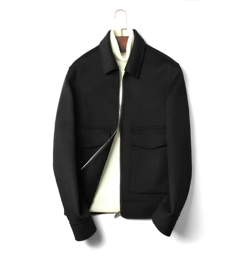 Осенне-зимняя куртка из 100% натуральной двусторонней шерсти теплое пальто