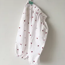 Летняя одежда в Корейском стиле; детская одежда; Милые Удобные шаровары; Простые универсальные брюки