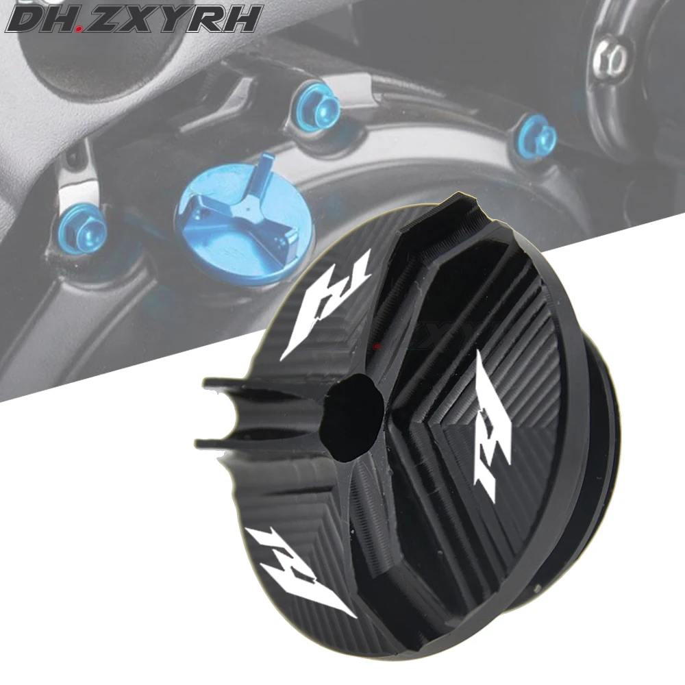 Алюминиевый Масляный наполнитель для мотоцикла CNC крышка заглушки Yamaha R1 YZF 1998 2015