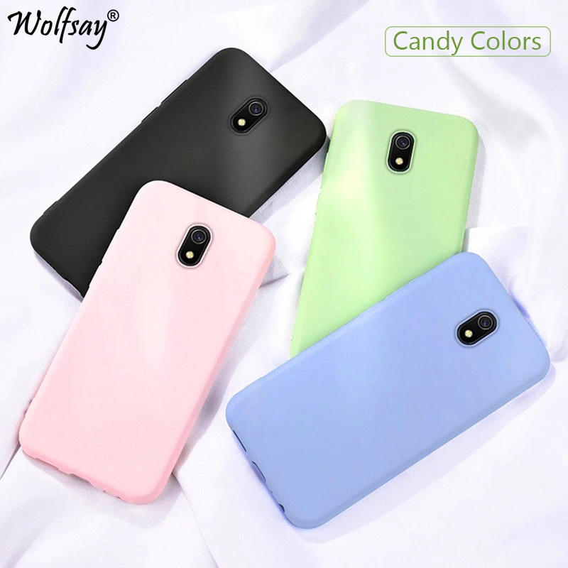 Candy Tpu Case For Xiaomi Redmi 8 Case Redmi 8a Carbon Fiber Solid Color Liquid Phone Case For Xiaomi Redmi 8a 8 Cover Redmi 8 Fitted Cases Aliexpress