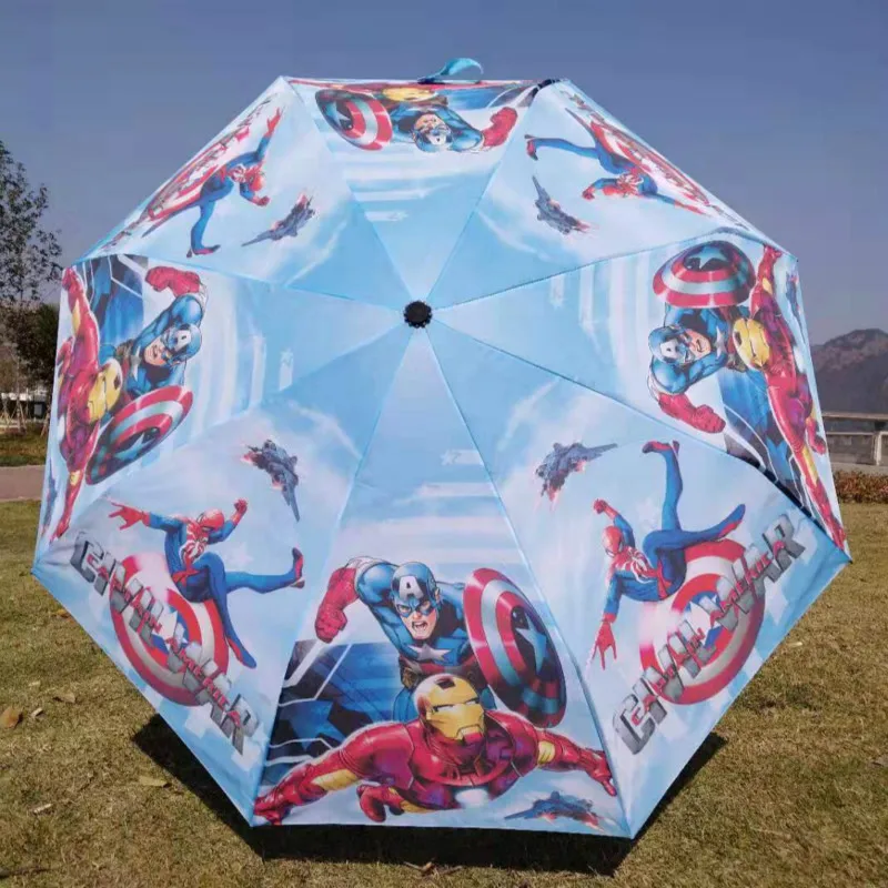 Человек-паук, трансформер, Альтман, Мстители, принцесса, Мультяшные узоры, Детские Зонты от дождя, легко носить с собой, мини-зонтик