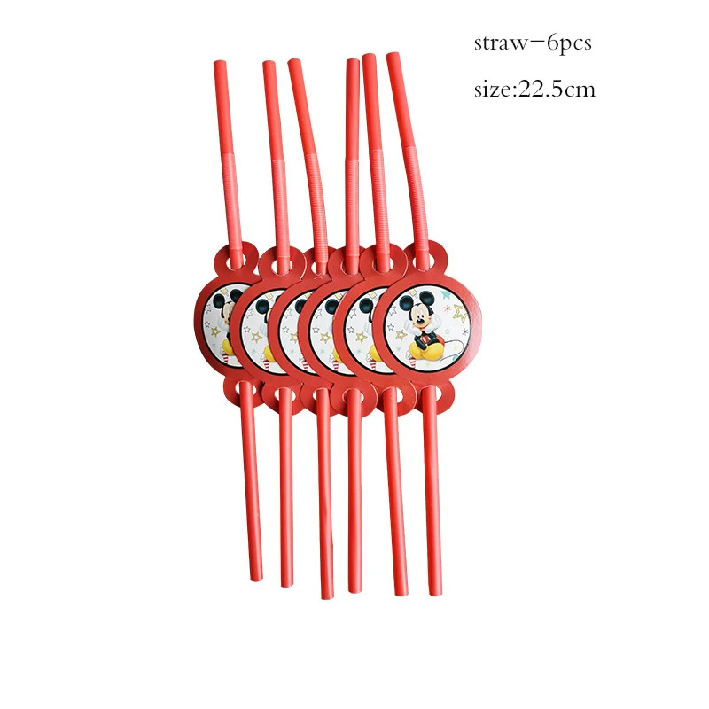 디즈니 미키 마우스 파티 수저 세트, 어린이 파티 장식, 생일 파티  목욕 컵 플레이트, 베이비 샤워 파티 용품 세트