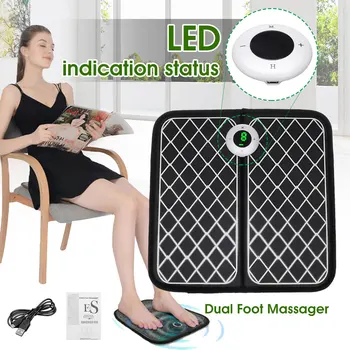 

EMS Electric Foot Massager Cushion Feet Muscle Stimulator Foot Massage Mat Improve Blood Circulation Relieve Pain Health Care