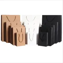 5pcs Kraft Paper Gift Bags With Handles Multi-function High-end Paper Bags For Clothes Shopping Party Gifts Bag Custom Logo