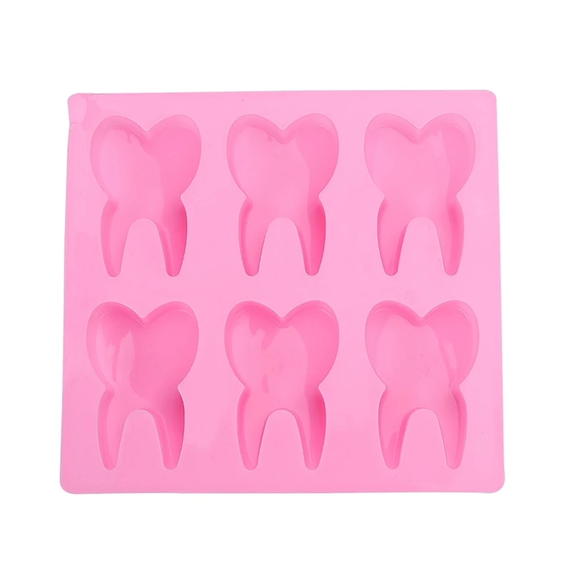 

Teeth Chocolate Fondant Cake Decoration Tools Pudding Mould Cake Mold 3D Tooth Shaped Silicone Cute 6-hole Molds Jelly