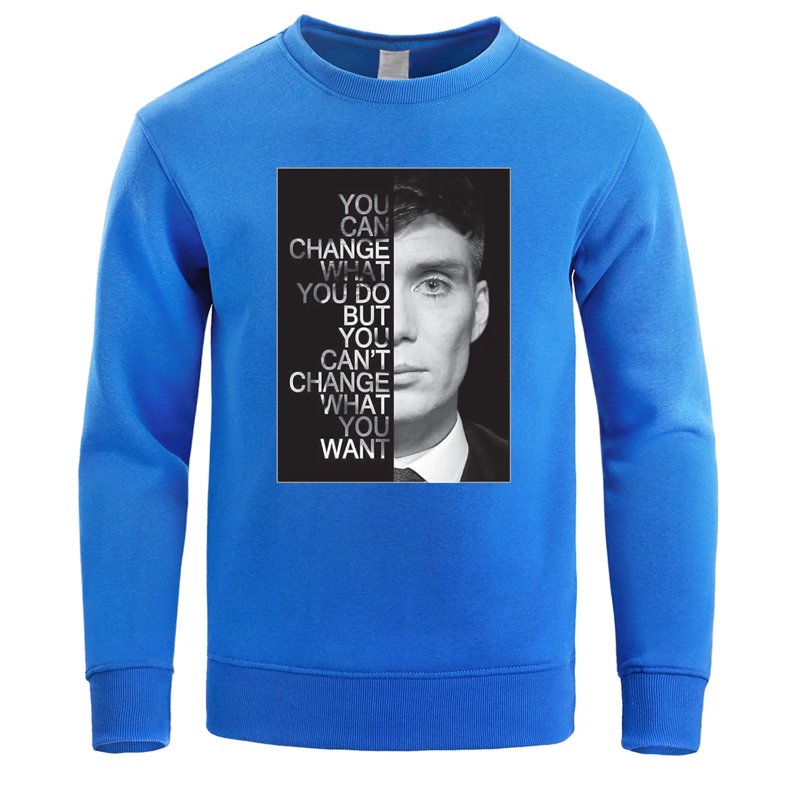 Peaky Blinders мужские толстовки, свитшоты Peaky Blinder Crewneck, толстовка, пуловер, зимняя Флисовая теплая уличная Толстовка - Цвет: Blue