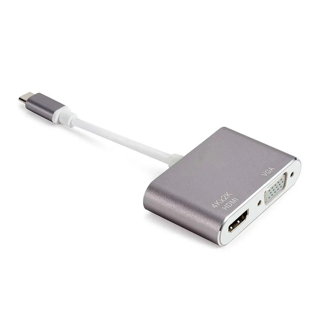 Адаптер USB C к VGA | USB C к HDMI 4K | Thunderbolt 3(USB C type) к VGA HDMI