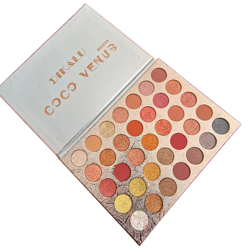 

DIKALU 2019 New 35 Colors EyeShadow palette Matte Pearlescent Glitter Sequins Pigment Eye Shadow makeup Palette Make up TSLM1